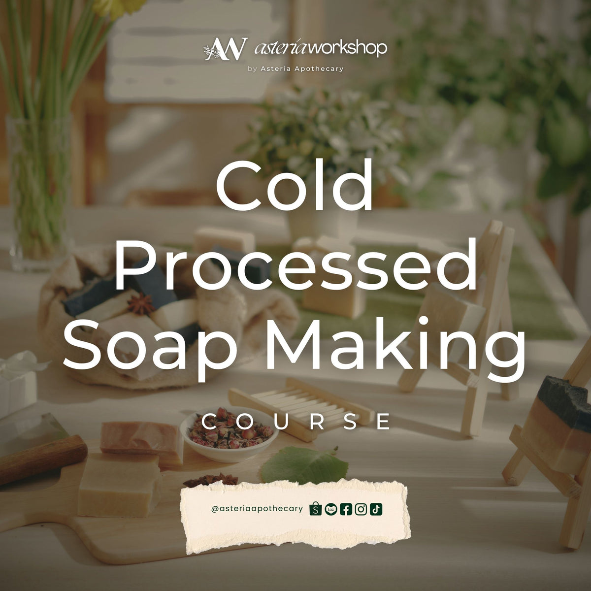 COLD-PROCESSED SOAP MAKING COURSE