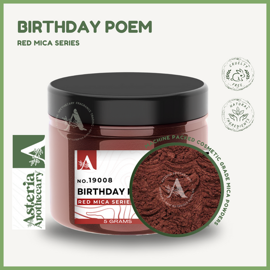 Birthday Poem Red Mica Powder