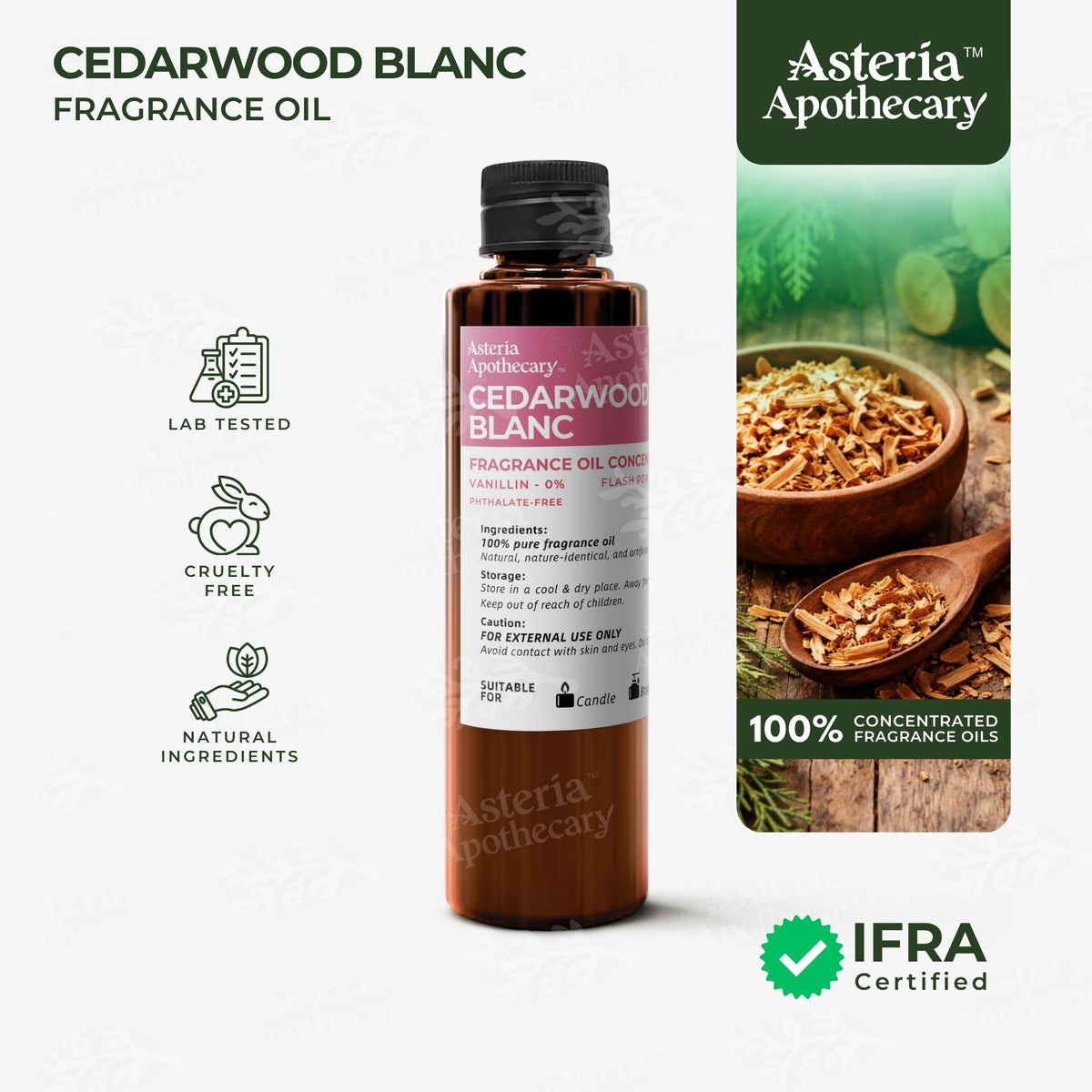 CEDARWOOD BLANC FRAGRANCE OIL