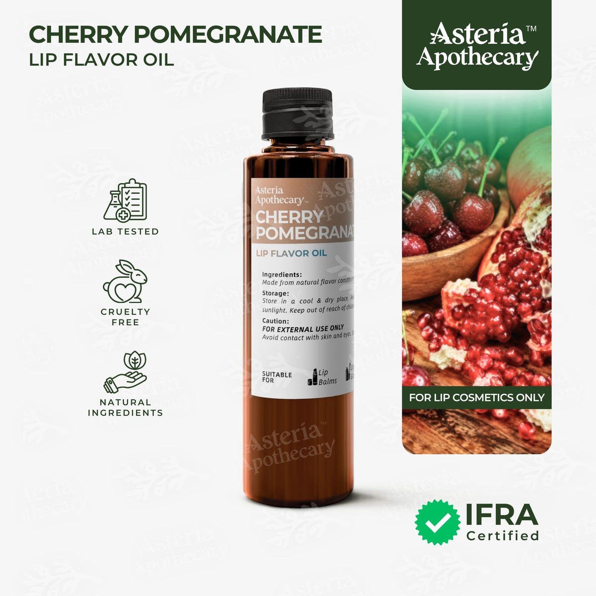CHERRY POMEGRANATE LIP FLAVOR OIL